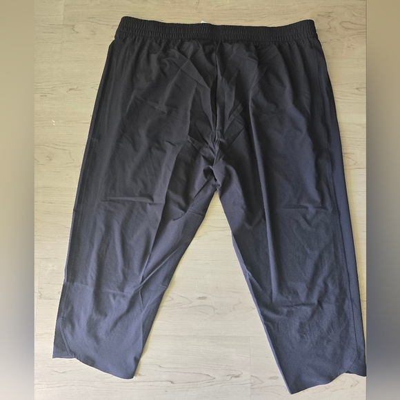 New Talbots Cropped Athletic Pants Sz 3X Plus Black Pull On 42x23 - Picture 10 of 10